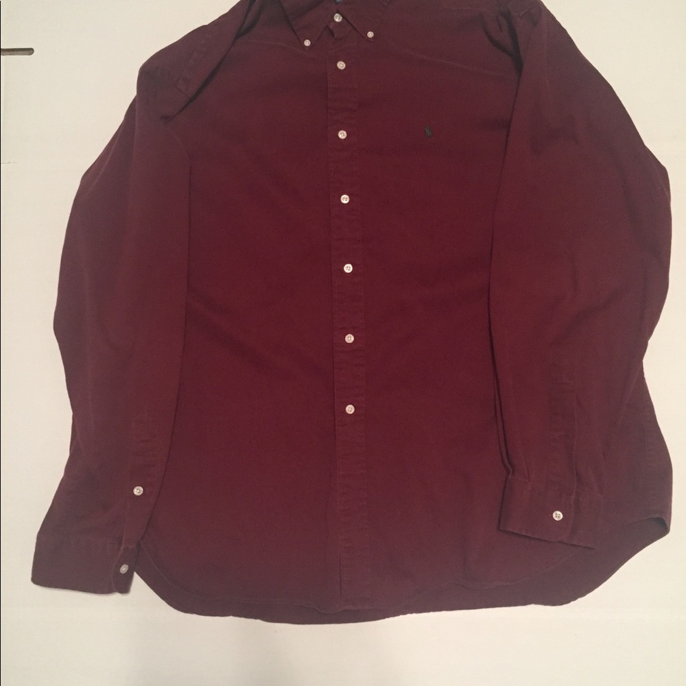 Burgundy Polo XXL L/S